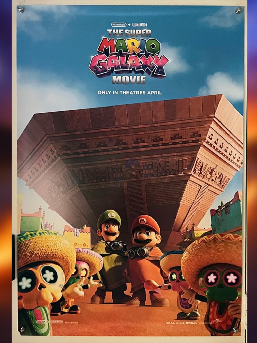 THE SUPER MARIO GALAXY MOVIE (2026) - ORIGINAL DOUBLE SIDED ADVANCE MOVIE POSTER